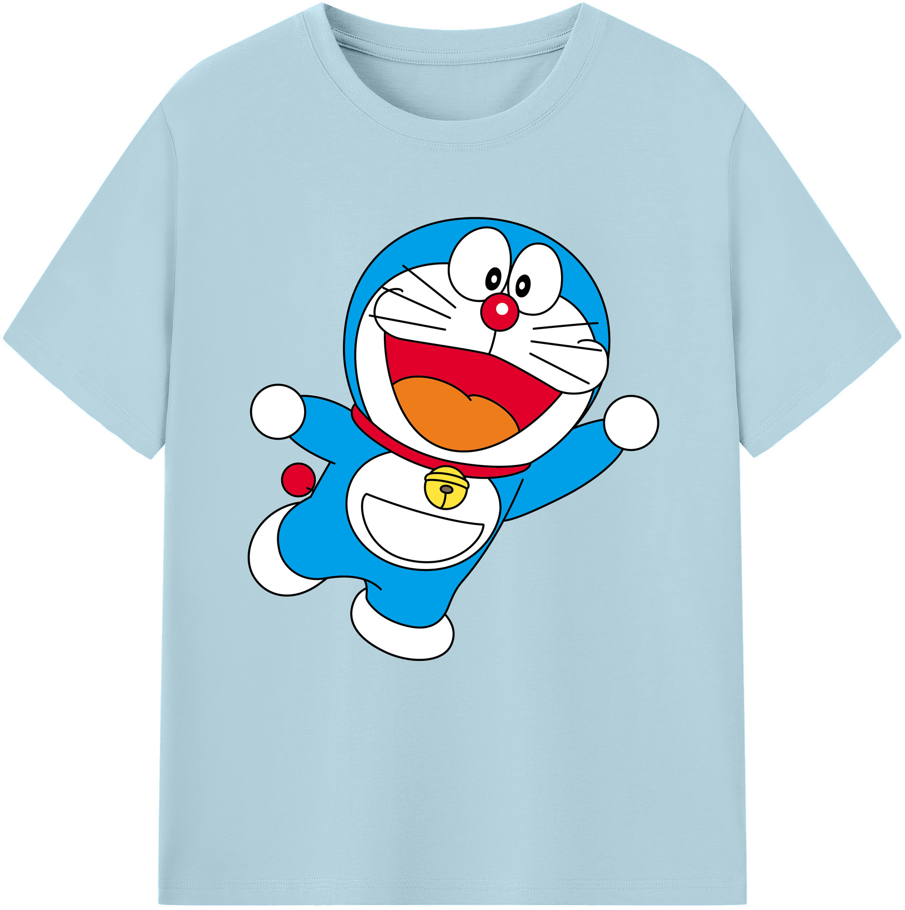 （画像用） ドラえもん Doraemon 綿100％半袖Tシャツ（フロントプリント）